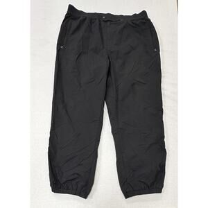 Obermeyer Ski Pants Men's Medium Black Elastic Waist Elastic Ankles Waterproof